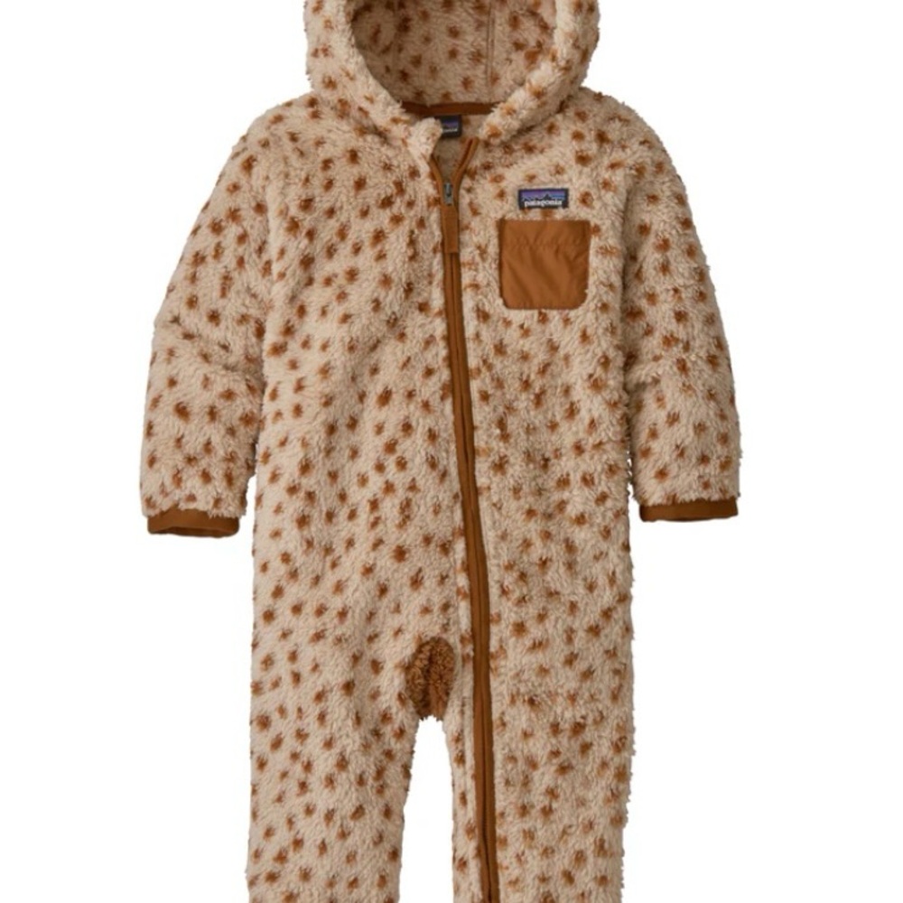 Patagonia Baby Furry Friends Fleece Bunting, Size 3-6 months
